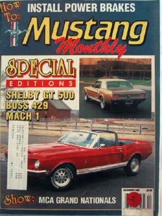 MUSTANG MONTHLY 1988 DEC - '69 BOSS 429S, SUBFRAME